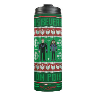 Hawkeye & Kate Bishop Holiday Graphic Thermal Tumbler