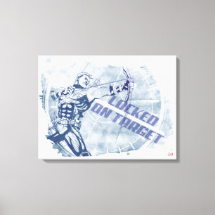 Hawkeye Locked On Target Canvas Print