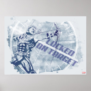 Hawkeye Locked On Target Poster