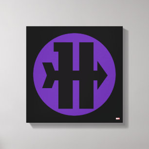 Hawkeye On Target Logo Canvas Print