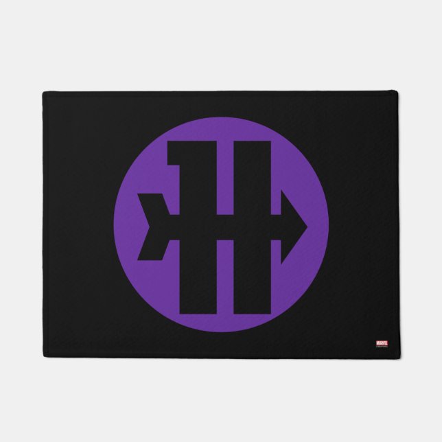Hawkeye On Target Logo Doormat (Front)