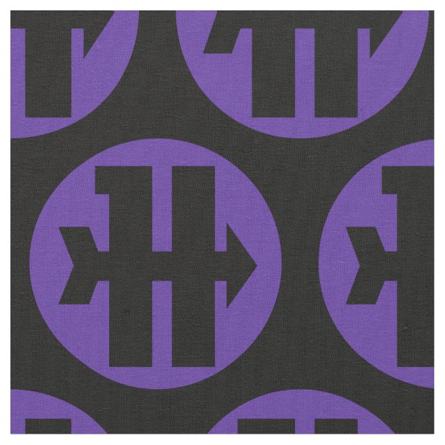 Hawkeye On Target Logo Fabric (Close Up)