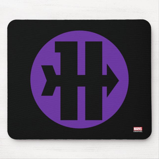 Hawkeye On Target Logo Mouse Pad (Front)