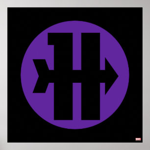 Hawkeye On Target Logo Poster