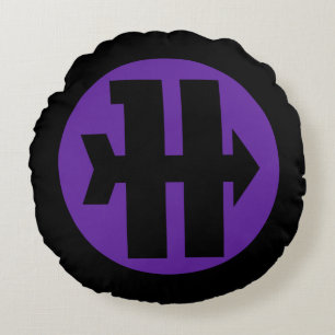 Hawkeye On Target Logo Round Pillow