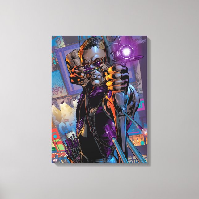 Hawkeye Taking Aim Canvas Print (Front)