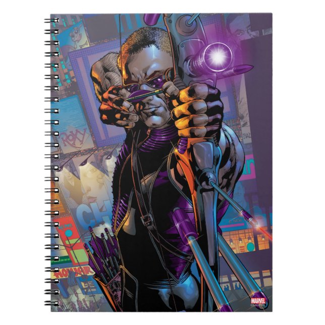Hawkeye Taking Aim Notebook (Front)