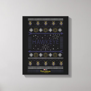 Hawkeye Winter Holiday Graphic Canvas Print