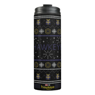 Hawkeye Winter Holiday Graphic Thermal Tumbler