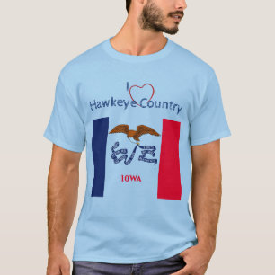 Hawkeyes Iowa Uni-sexe Patriotic T-Shirt