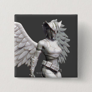 Hawkgirl 2 Inch Square Button