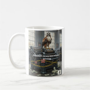 Hawkish Means Less Money Printing Coffee Mug