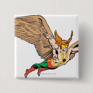 Hawkman Flies 2 Inch Square Button