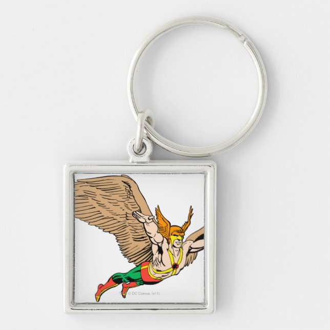 Hawkman Flies Keychain (Front)