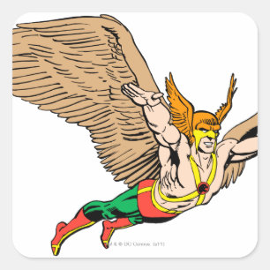 Hawkman Flies Square Sticker