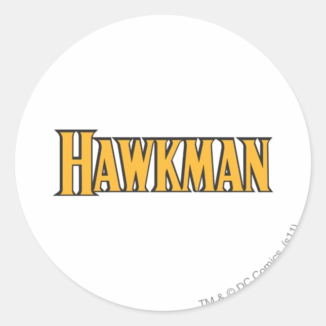 Hawkman Logo Classic Round Sticker (Front)