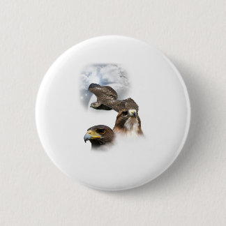 Hawks 2 Inch Round Button