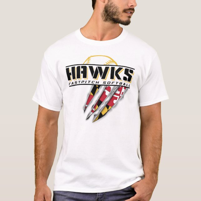 Hawks Fastpitch - no claws T-Shirt (Front)