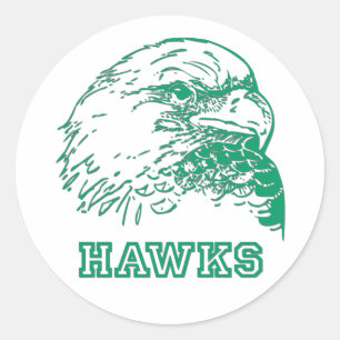 Hawks Logo Classic Round Sticker