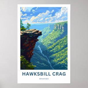 Hawksbill Crag Arkansas Travel Print