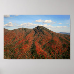 Hawksbill Mountain in Fall, North Carolina Poster