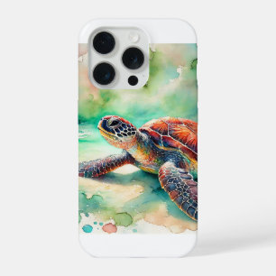 Hawksbill Sea Turtle 230924AREF111 - Watercolor iPhone 15 Pro Case