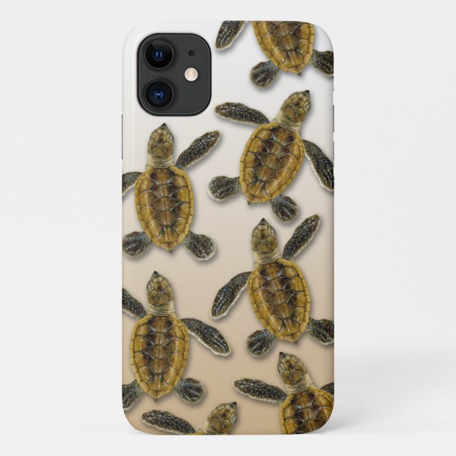 Hawksbill Sea Turtle iPhone Case (Back)