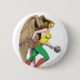 Hawkwoman Profile 2 Inch Round Button