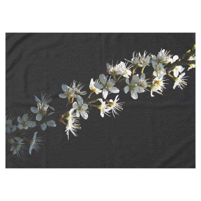 Hawthorn Flowers 60x84 tccnm Tablecloth (Front (Horizontal))