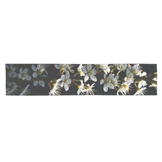 Hawthorn Flowers trcnm Short Table Runner (Horizontal)
