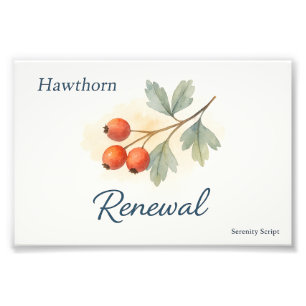 Hawthorn — Renewal Photo Print