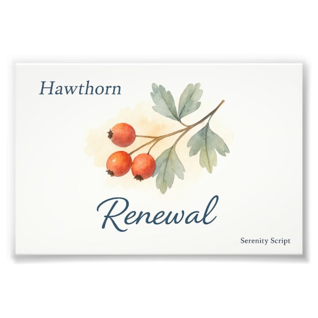 Hawthorn — Renewal Photo Print (Front)