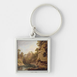 Hawthornden Castle, near Edinburgh, c.1820-22 (oil Keychain