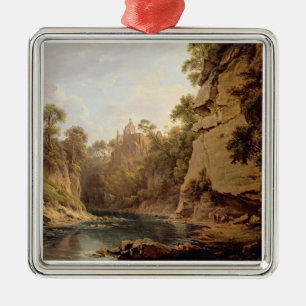 Hawthornden Castle, near Edinburgh, c.1820-22 (oil Metal Ornament