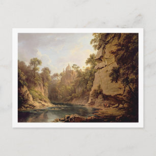 Hawthornden Castle, near Edinburgh, c.1820-22 (oil Postcard
