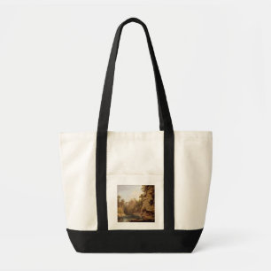 Hawthornden Castle, near Edinburgh, c.1820-22 (oil Tote Bag