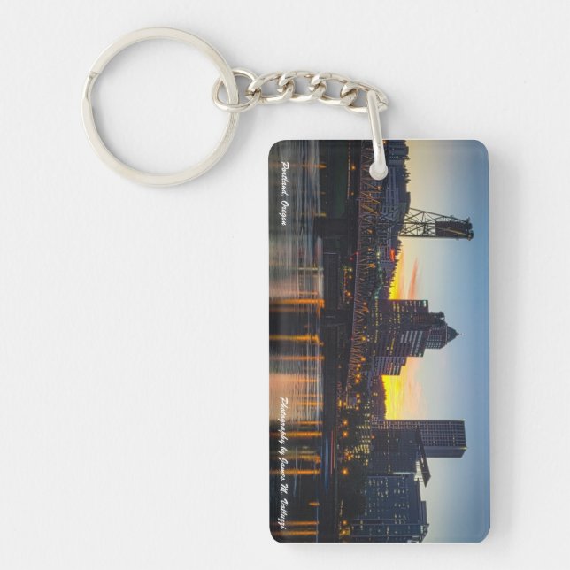 Hawthorne Bridge Portland, Oregon Keychain (Front)