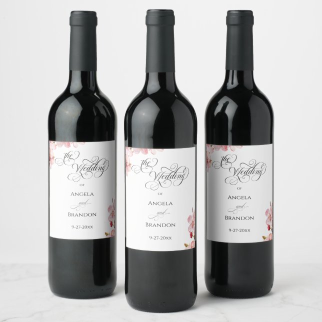 Hawthorne Calligraphy  Wine Label (Bottles)