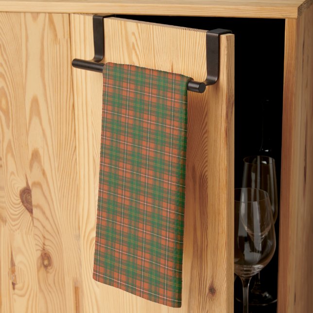 Hay Ancient Original Scottish Tartan  Kitchen Towel (Thirds Fold)