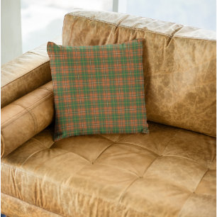 Hay Ancient Original Scottish Tartan  Throw Pillow
