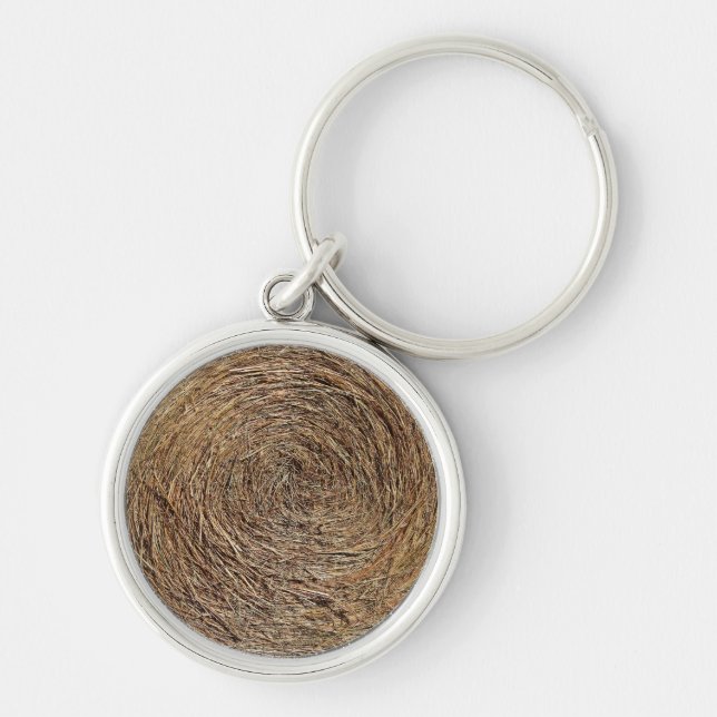 Hay Bale Keychain (Front)