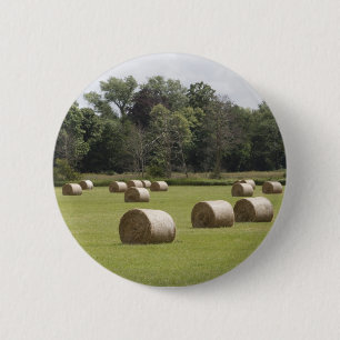 Hay bales 2 inch round button