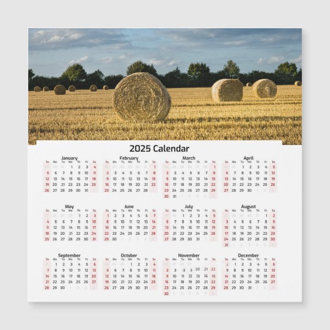 Hay bales calendar (Front)