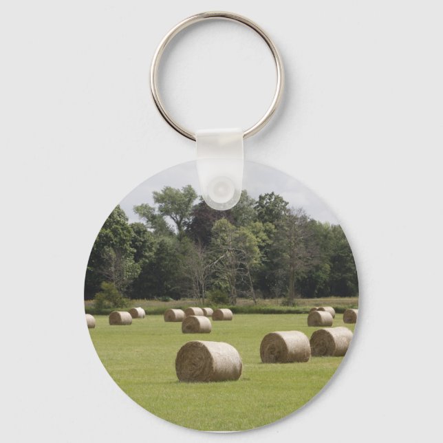 Hay bales keychain (Front)