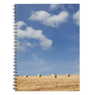 Hay Bales on Field Notebook