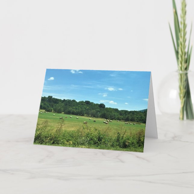 Hay Bales, Wytheville, Virginia Card (Front)