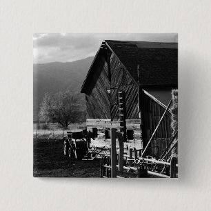 Hay Barn 2 Inch Square Button