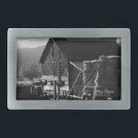 Hay Barn Rectangular Belt Buckle<br><div class="desc">Hay Barn prints and gifts feature a striking black and white photograph capturing a hay stack next to an old barn in beautiful value contrast taken by Kurt Keller with a 35 mm camera while venturing on a road less travelled in the mountains of Utah. This unique photo makes a...</div>