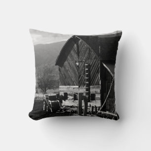 Hay Barn Throw Pillow