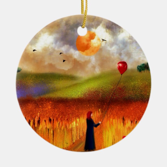 Hay Ceramic Ornament (Front)